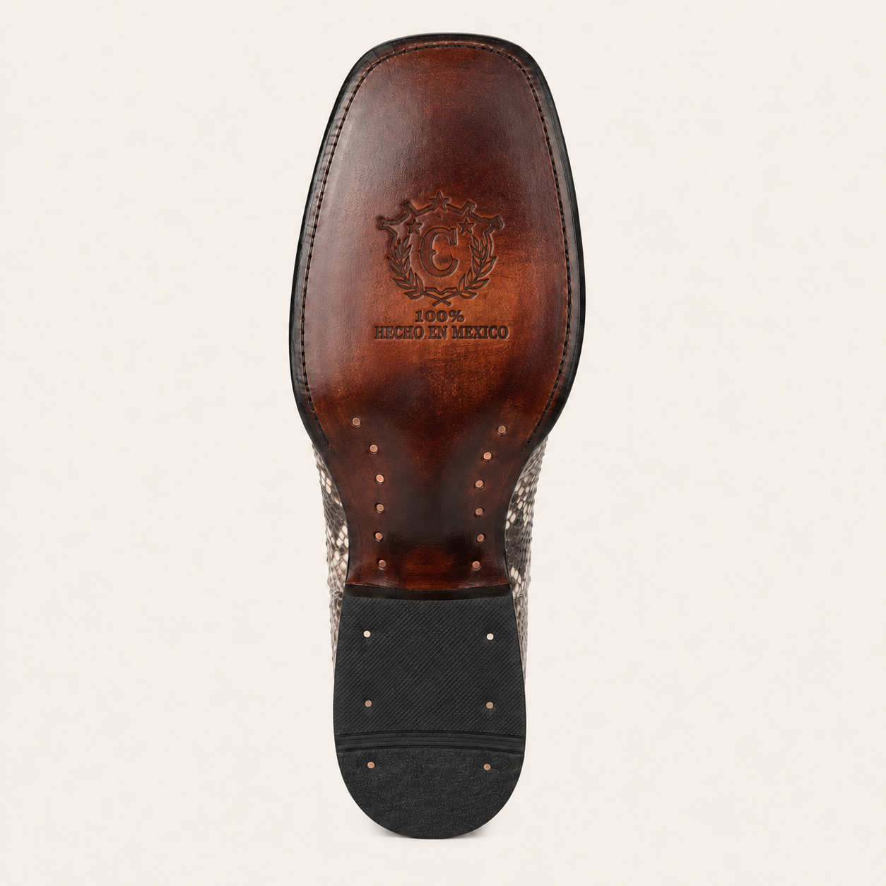 Botín Bulldog Pitón Natural Bulldog — Cabrera