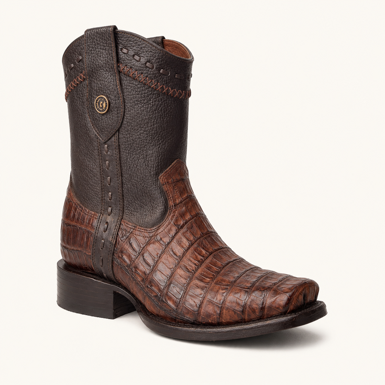 Bota Piel de Caimán Café Patrón — Cabrera