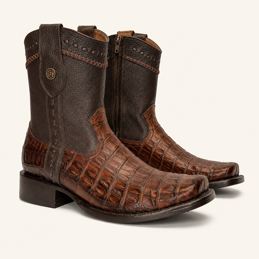 Bota Piel de Caimán Café Patrón — Cabrera