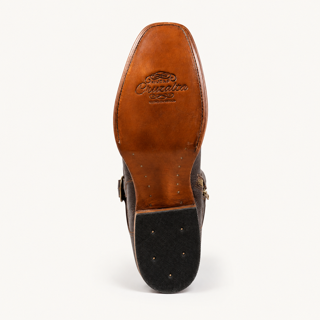 Dubai Chocolate Buckle Boot — Cruzalta
