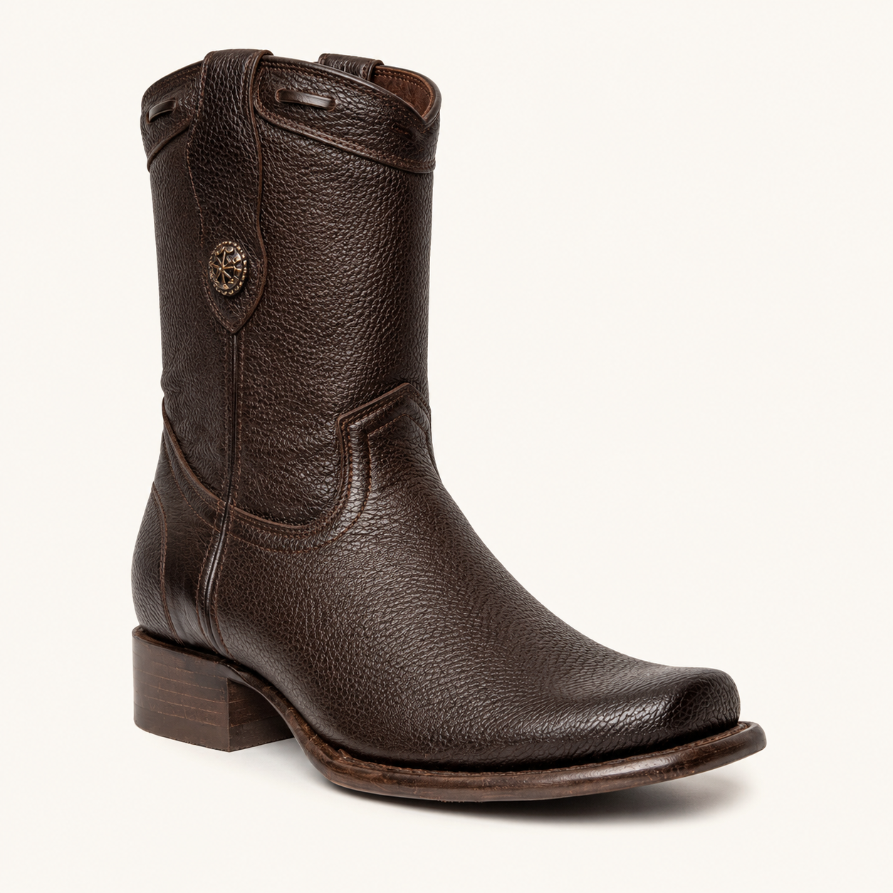 Bota Venado Grabado Café — Armenta