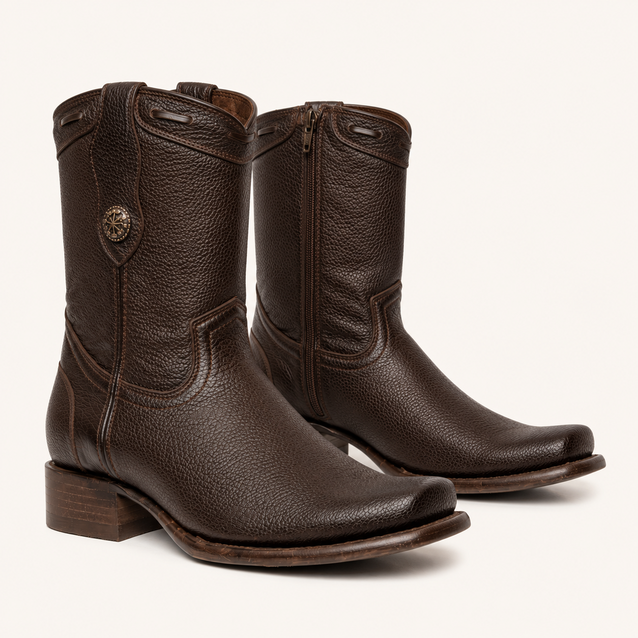 Bota Venado Grabado Café — Armenta