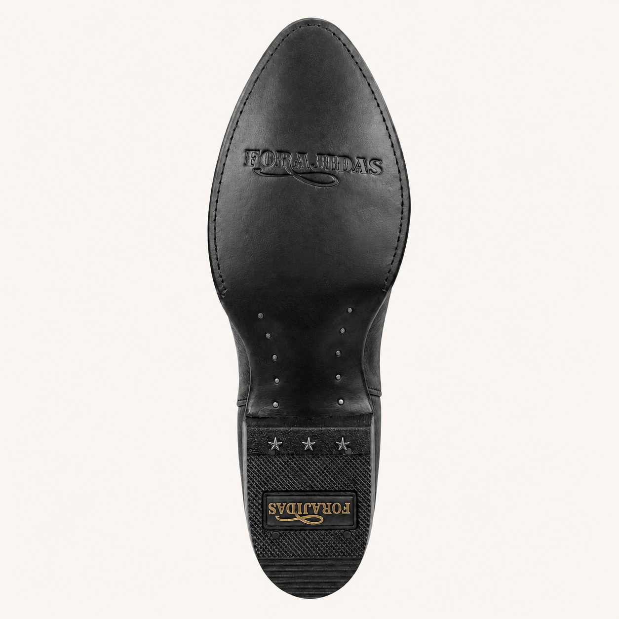 Black High Boot with Diamond Rhinestones — Forajidas