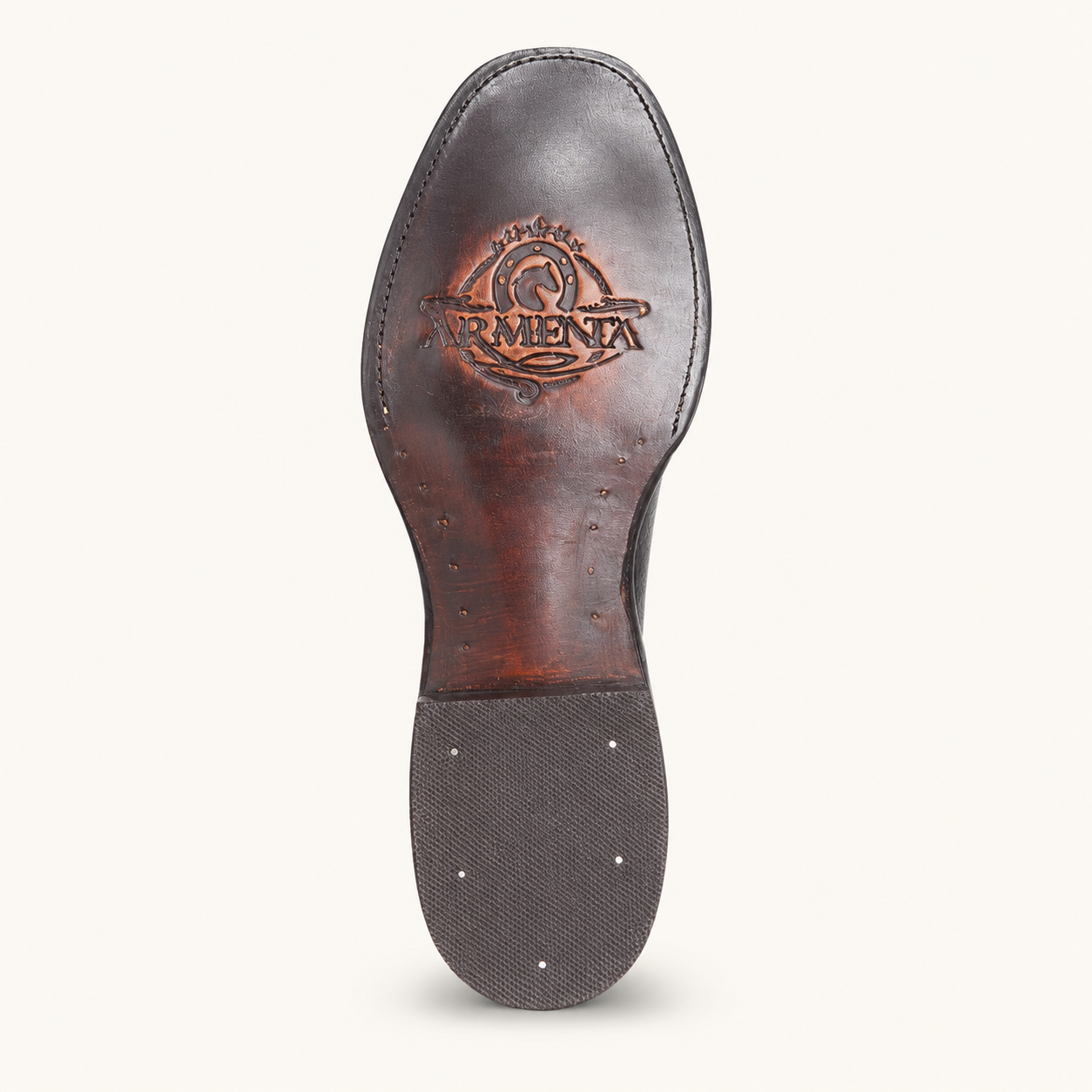 Jet Black Deer-Embossed Boot — Armenta