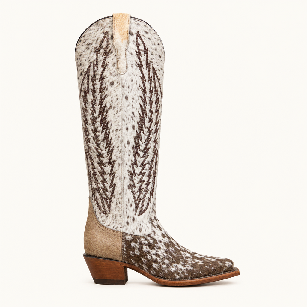 Wild Coffee Cowhide Boot — Cruzalta