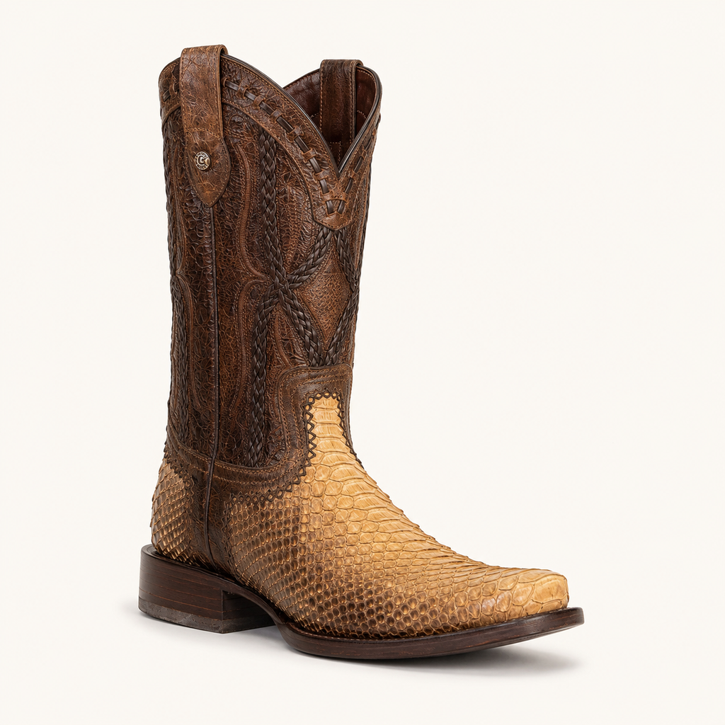 Python Nubuck Desert Sand Boot — Cabrera