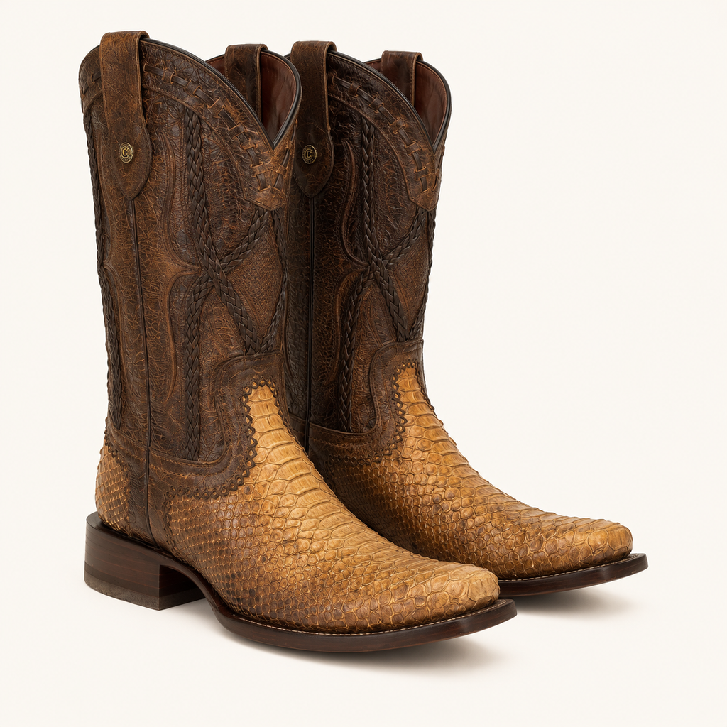 Python Nubuck Desert Sand Boot — Cabrera