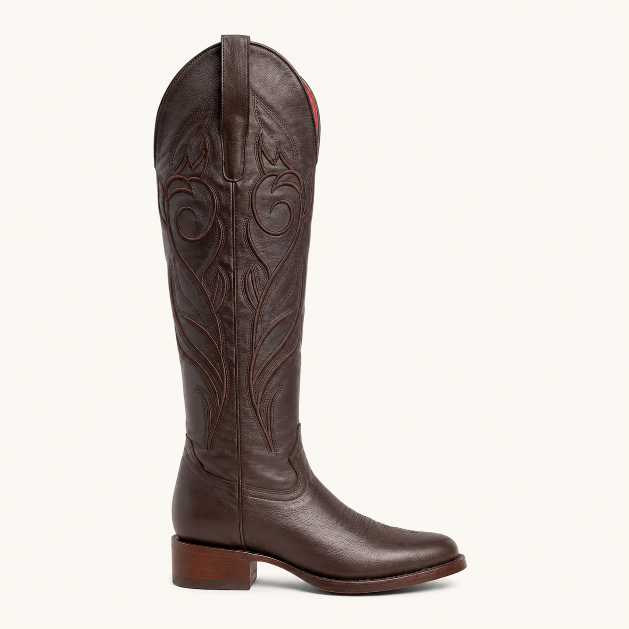 Bota Vaquera Alta Café Herencia — Virus Western Ladies