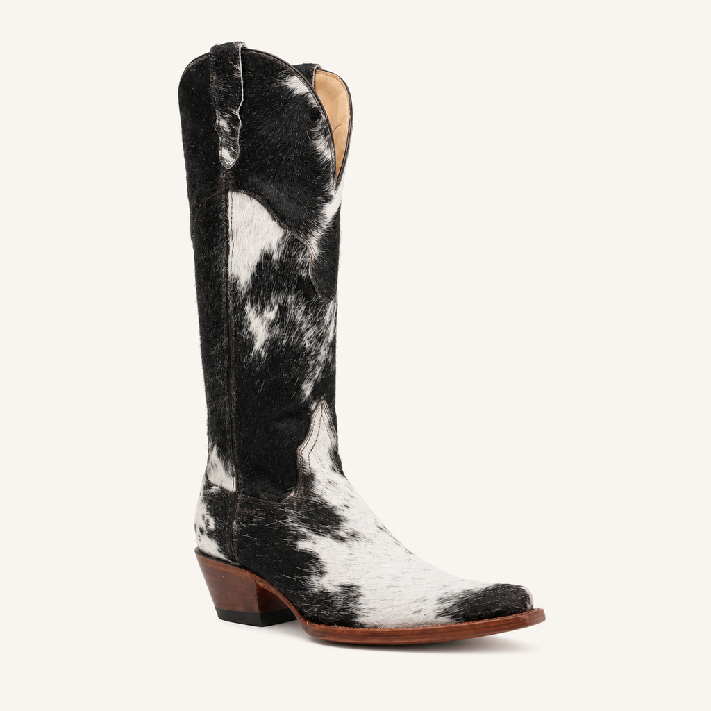 Cowhide Western Ankle Boot — Cruzalta