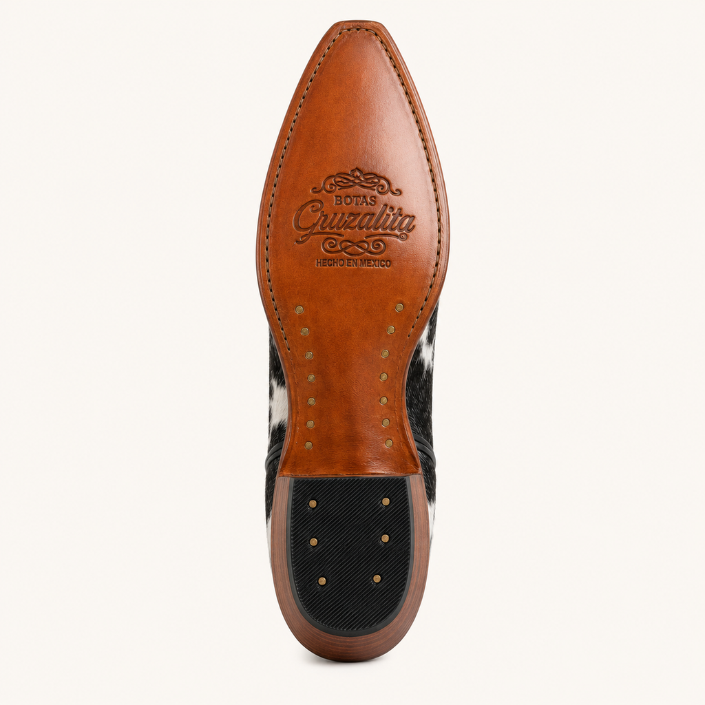 Cowhide Western Ankle Boot — Cruzalta