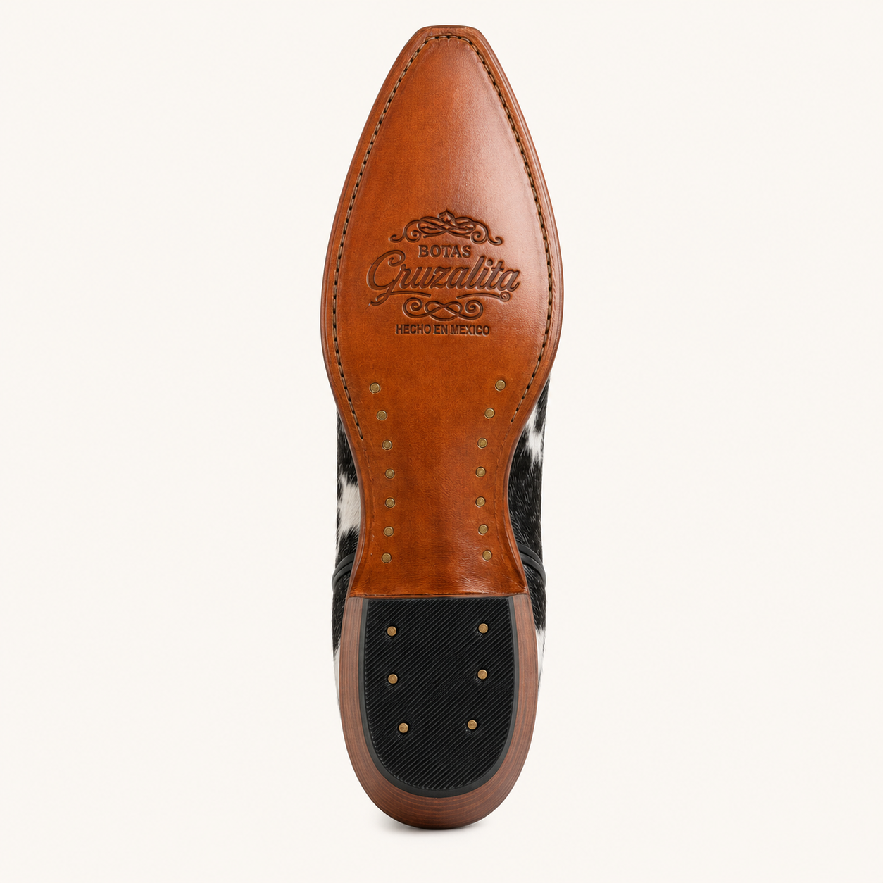Cowhide Western Ankle Boot — Cruzalta