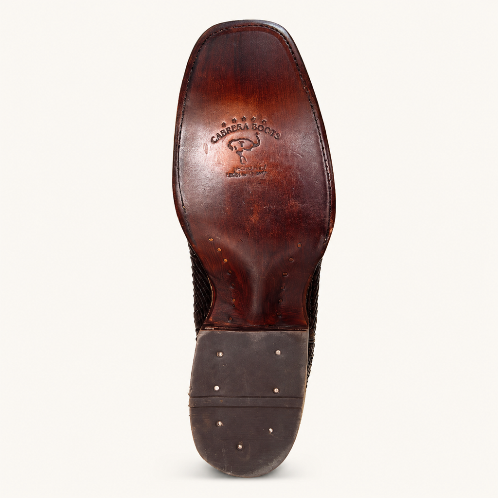 Python Shaded Dark Brown Boot — Cabrera