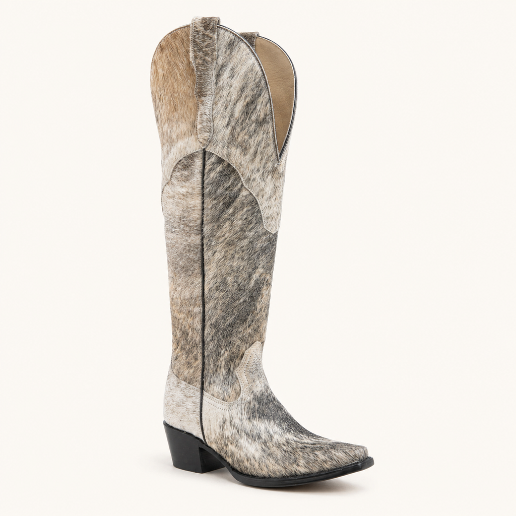 Leona Extra Tall Cowhide Boot — Forajidas
