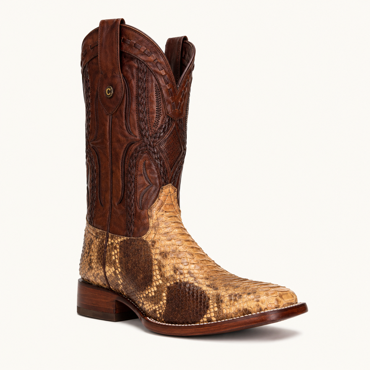 Bota Pitón Miel Manchas Tigre — Cabrera