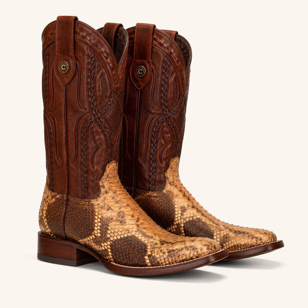 Bota Pitón Miel Manchas Tigre — Cabrera