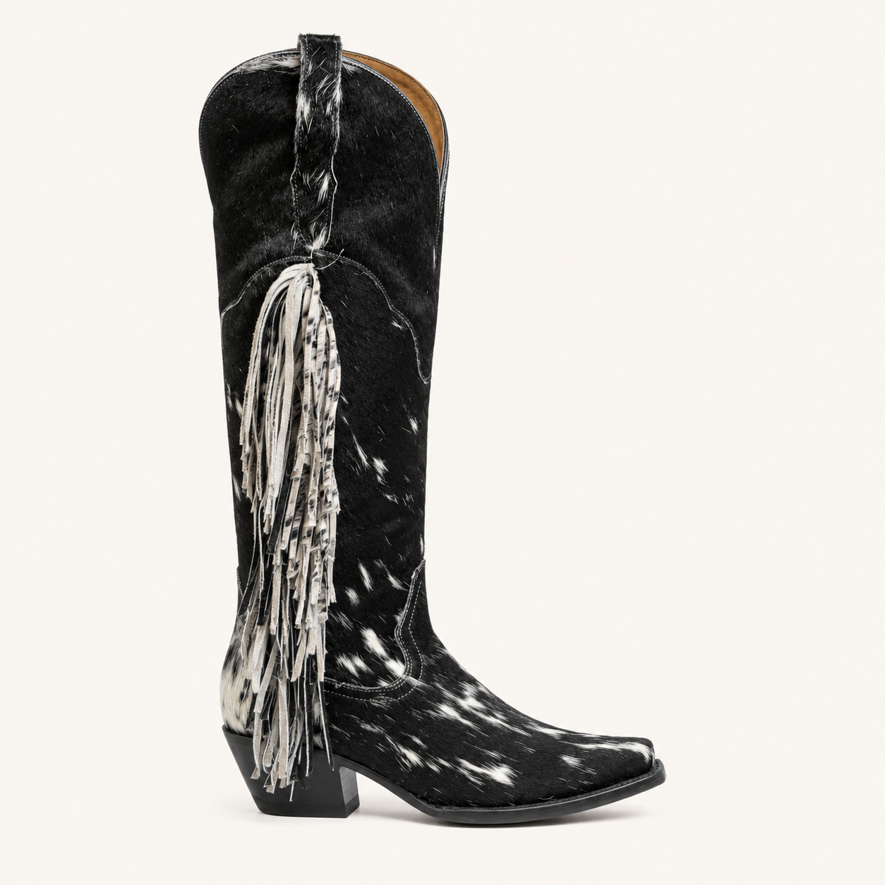 Cow Hair Fringe Boot Fiera — Esja Boots
