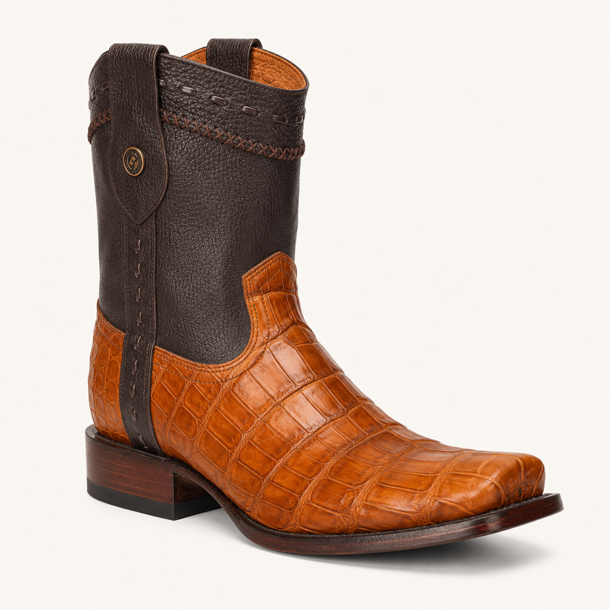 Bota Piel de Caimán Miel Dorado — Cabrera