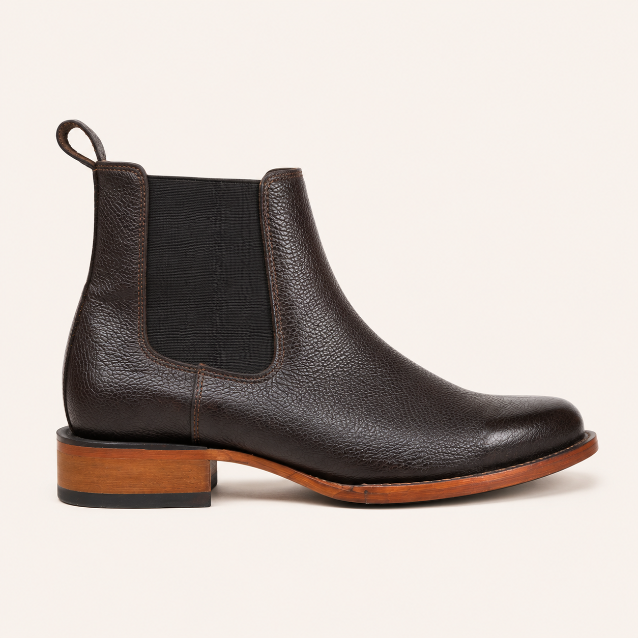 Botín Piel de Venado Chocolate Roble — Cruzalta
