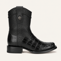Bota Piel de Caimán Negra Imperial — Cabrera
