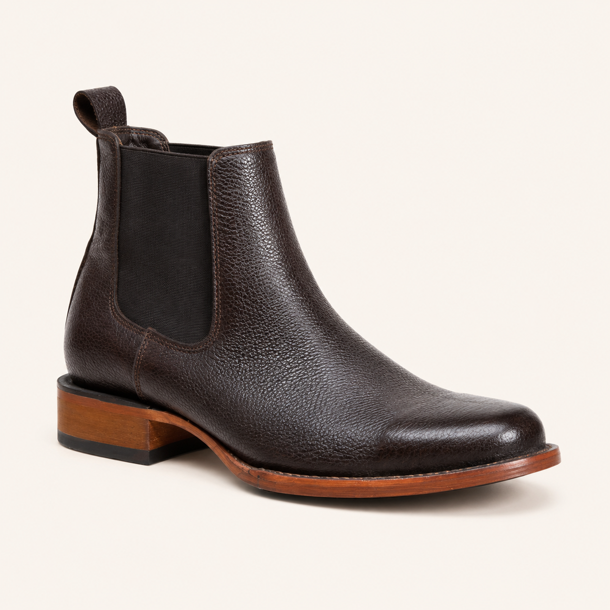 Botín Piel de Venado Chocolate Roble — Cruzalta