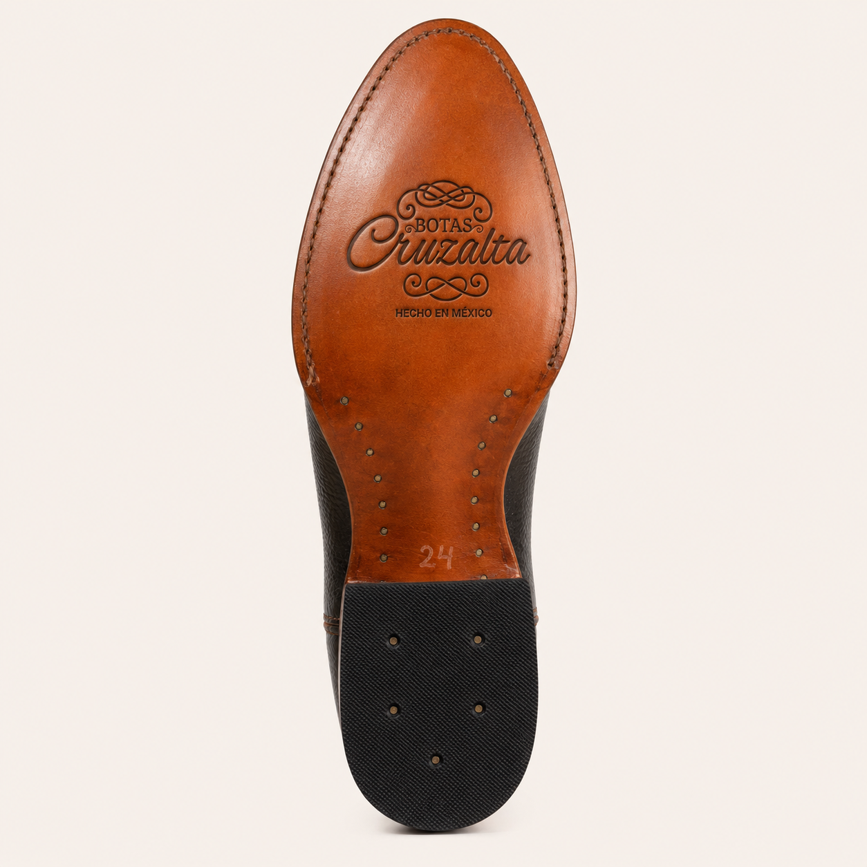 Botín Piel de Venado Chocolate Roble — Cruzalta
