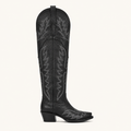 Extra Tall Black Jet Embroidered Boot — Outlaws