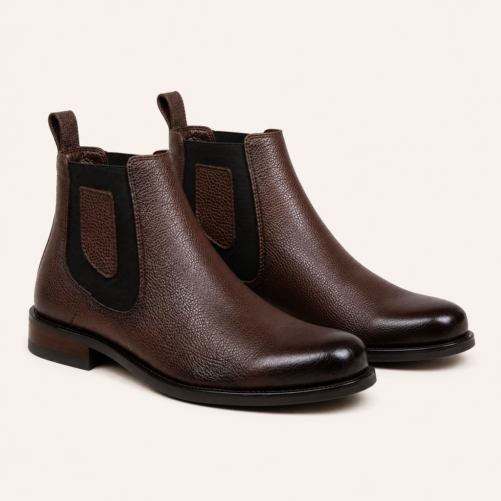 Botín Piel de Venado Chocolate Montura — JW Ranch