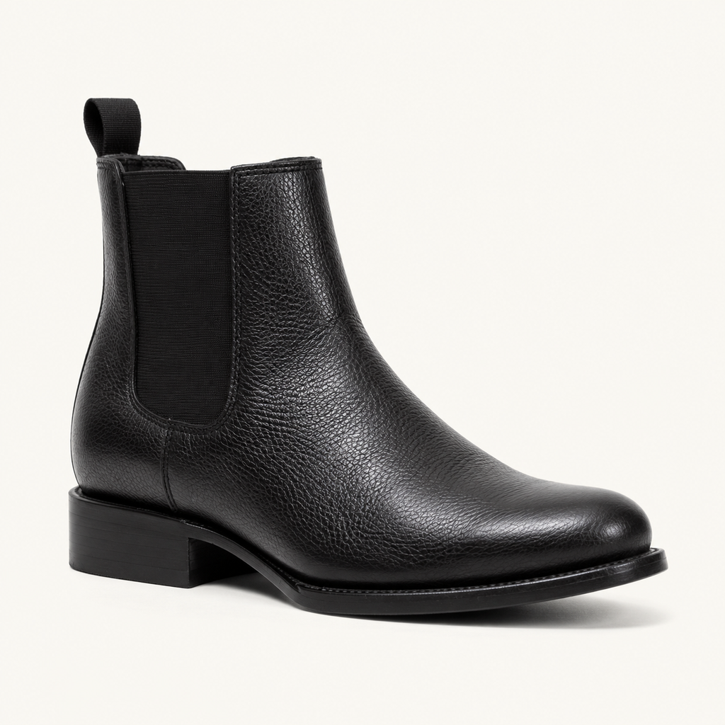 Botín Piel Flotter Negro Obsidiana — Cruzalta
