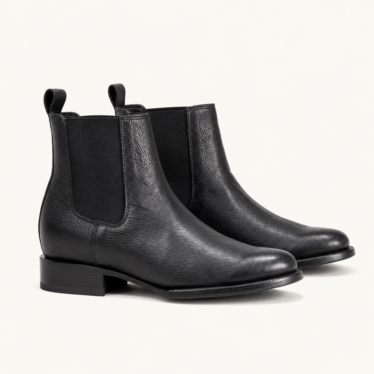 Botín Piel Flotter Negro Obsidiana — Cruzalta