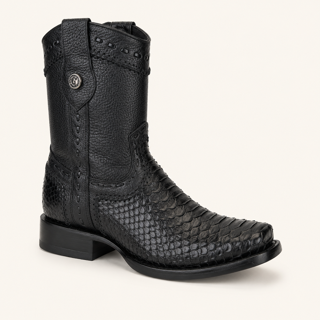 Bota Pitón Negra Nocturno — Cabrera