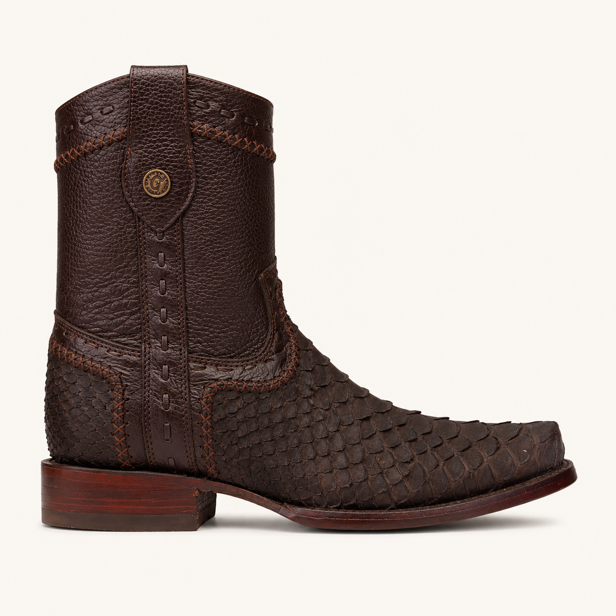 Tobacco Python Boot Sierra — Cabrera