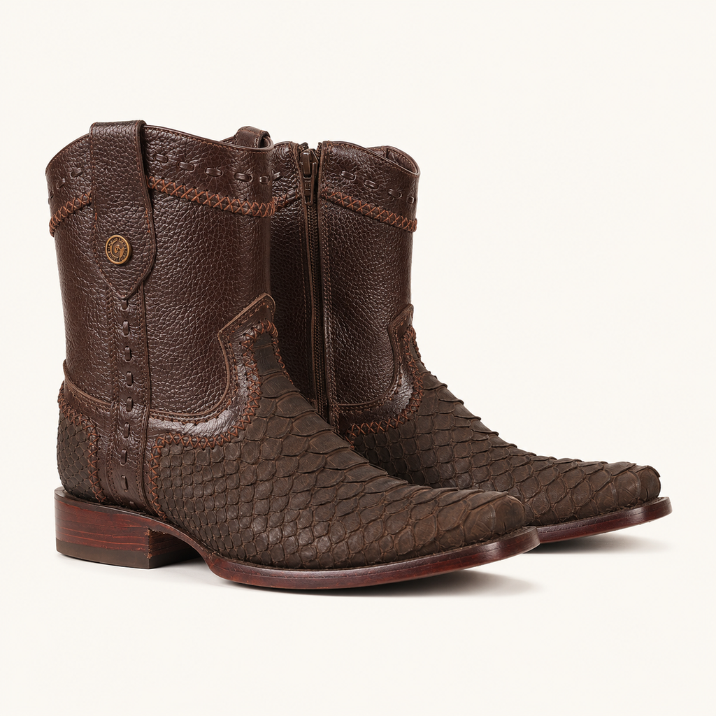 Tobacco Python Boot Sierra — Cabrera