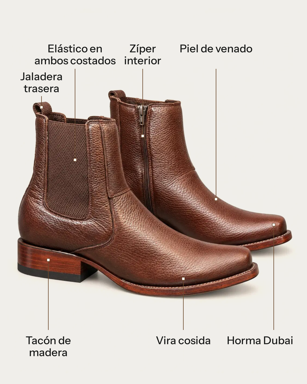 El Elegante in Brown Deerskin