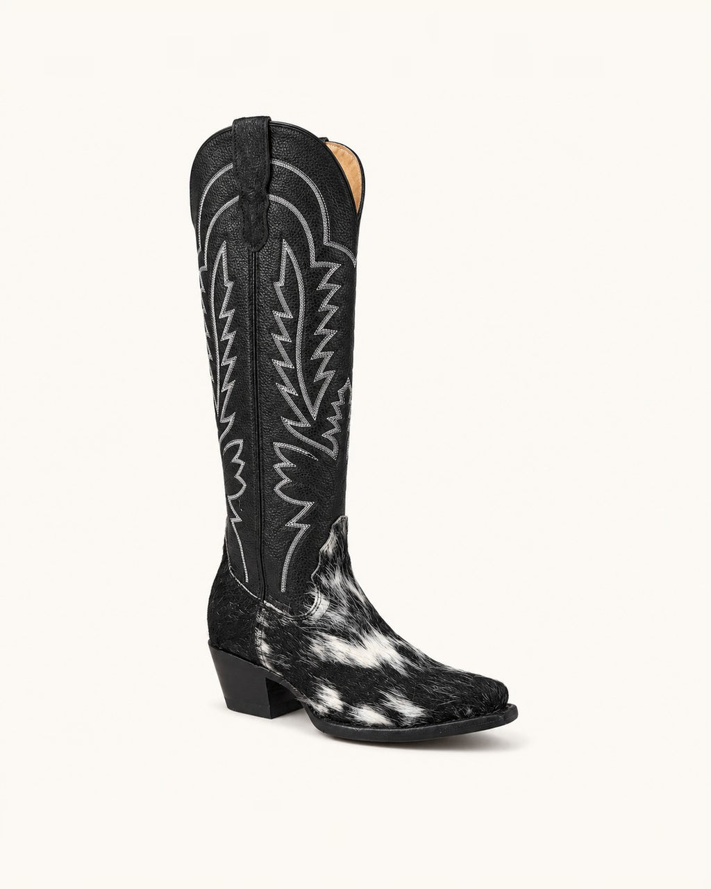 La Nocturna in Black Hair-On Cowhide