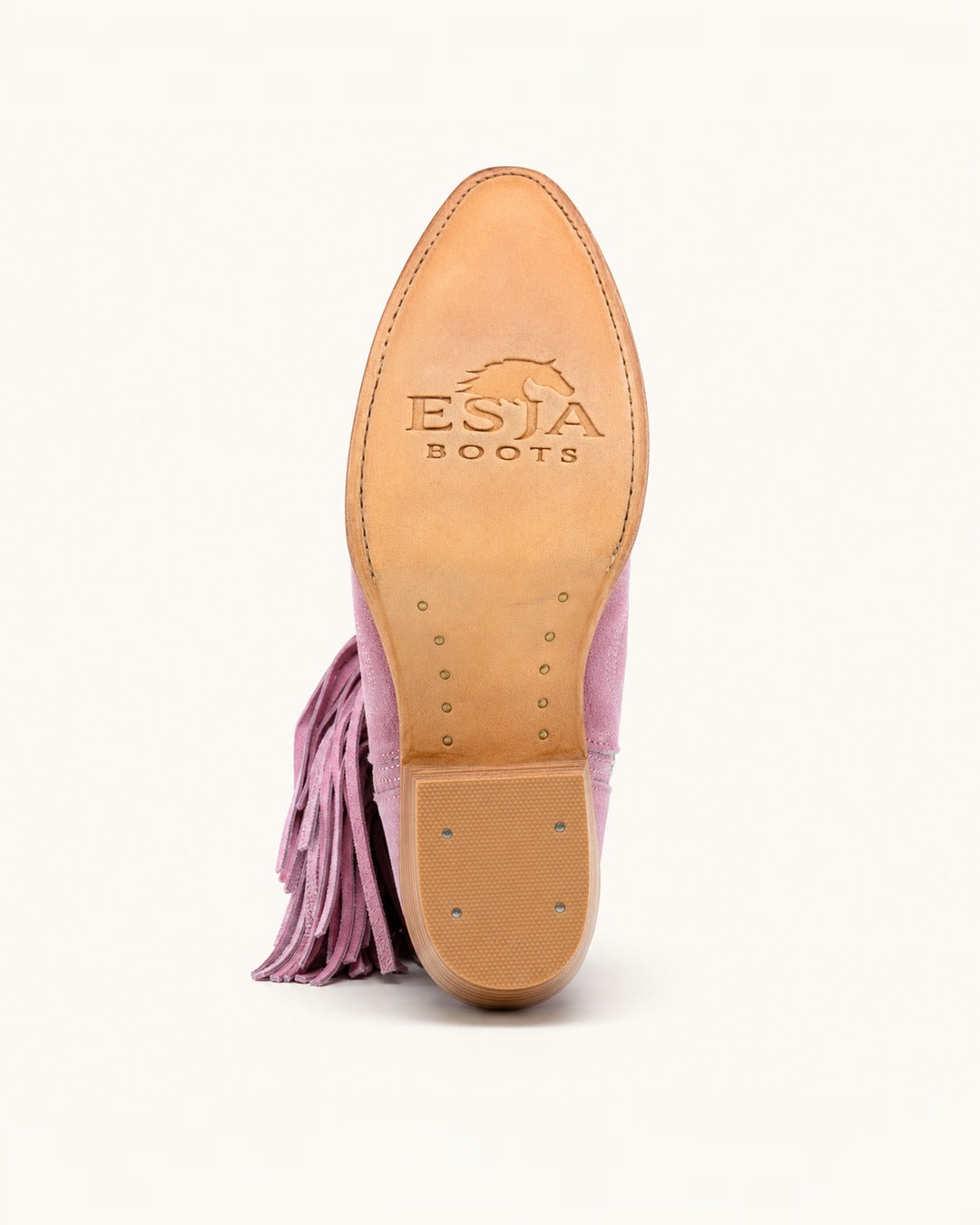 La Algodón en Rosa Pastel con Flecos