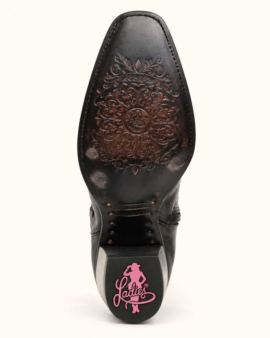 La Liberty Alta en Negro con Remaches Plateados